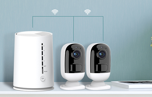 2.4G 2pcs*F1+base station cctv camera kit 3.0MP resultion