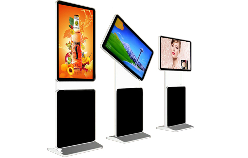 Floor stand rotating LCD screen advertising tv monitorwith wifi/3G network display