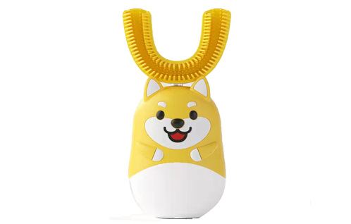 U-shaped ultra sonic rechargeable toothbrush for kids